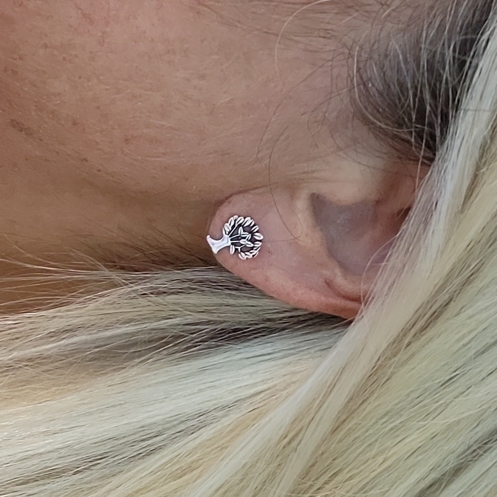 Tree Stud Earrings